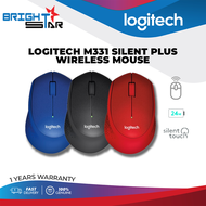LOGITECH M331 SILENT PLUS WIRELESS MOUSE / USB RECEIVER WIRELESS / (BLACKBLUERED) / 1Y /
