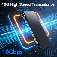 Industrial Precision Network Switch 10 Gigabit 8 SFP+ Fiber Ports L3 Management Support DHCP Server,