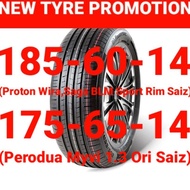 New Tyre Promotion Ready Stock 😎 185-60-14, 175-65-14