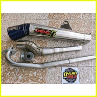 ♞DAENG SAI4  PIPE WITH SILENCER  FOR SMASH 115 / WAVE 100 / XRM 110