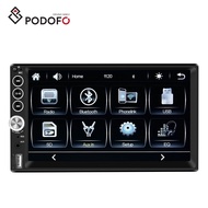 Podofo 2 Din 7 inches Car Radio Carplay Connect Android Auto Car MP5 Player IPS Screen BT FM AUX Pho