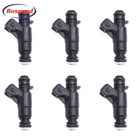 6 PCS OEM 0280155742 A1120780149 Fuel Injectors For 1998-2007 Mercedes-Benz W163 W202 W210 C280 E320