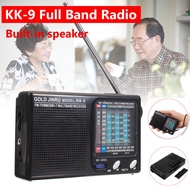 KK9 AM/FM /SW1-7 Slim AM FM Telescopic Antenna Stereo Full Band Channel Mono Radio Receiver Speaker