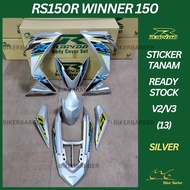 [READY STOCK] COVERSET/BODYSET HONDA RS150/RS150R V2 WINNER 150 (13) SILVER