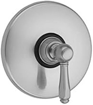 Jaclo A449-TRIM-PEW Contemporary Round Pressure Balance Valve with Murphy Lever Handle, Pewter