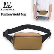 LouisWill Men Sports Waist Bag Fashion Men Bag Chest Bag Shoulder Bag Sports Bag Waterproof Oxford D