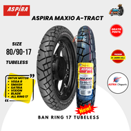 Ban Motor Semi Trail 80/90-17 Aspira Maxio A Tract Ring 17 Tubeless Gratis Pentil