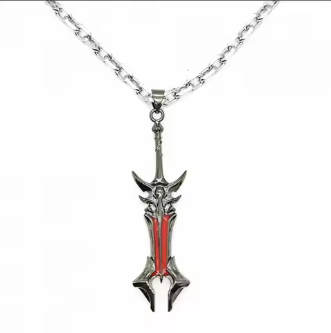 LOL League of Legends Game Around the Darkin Blade Aatrox Pendant Necklace Fashion Tide Neck Chain B