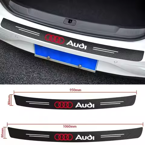 Car Rear Trunk Anti-Kicked Protection Strip For audi A3 8V 8P 8L A4 B5 B6 B7 B8 B9 A6 C5 C6 C7 C8 A5