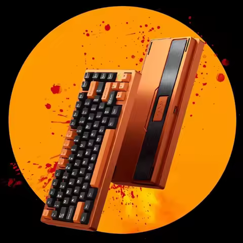 PMO WAVE75 Mechanical Keyboard Wireless Tri Mode Aluminum Alloy Innovative Dual Structure QMK/VIA Cu