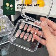 VASMALL - NAIL ART BOX | NAIL ART PACKING | PREMIUM ACRYLIC BOX | FAKE NAIL STORAGE PLACE | NAIL ART