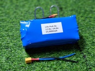 แบตเตอรี่ แบตลิเธียม 4s 12.8v - 14.6v 15000mah. แบต+ชุดชาร์จตัวใหญ่ LiFePO4 33155 แบตเตอรี่ 4s