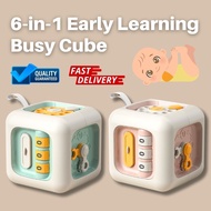 Montessori Early Learning Busy cube Fidget Educational Toys Sensory Busy Board Baby Practice Skills 