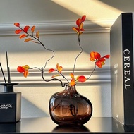 Artificial Flower Branch Red Maple Leaf Artificial Flower Leaf Leaf Fortune Leaf Indoor Home Living 