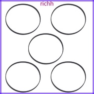 Richh 5PCS 5mm Flat Folded Rubber Belt for Recorders CDROM Video Machines