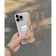 【KEEPHONE 】Hard Clear Case Supports Wireless Charging for iPhone 16 Pro max Anti-Stain