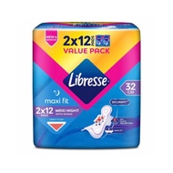 Libresse Maxi Wing (32cm x 24s)/ (24cm x 32s) | libresse | sanitary pad | tuala wanita