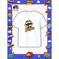 Singles Spoof T-Shirt for Men and Women Funny Graphic Tee Oversized Gift Ideas