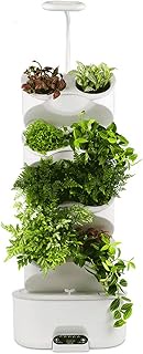 Hydroponics Growing System for Indoor Gardening, Vertical Aeroponic Tower with Plant Grow Lamps, Grow Up to 8 Different Herbs, Vegetables, and Flowers