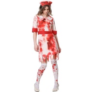 M-xl Halloween COS Vampire Nurse Costume Cosplay Bloodstained Zombie Nurse Costume Bloody Female Nur