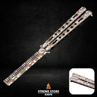 Xtreme Store หวีบาลิซอง Balisong มีดบาลิซอง มีดควง มีดซ้อม มีดผีเสื้อ แบบไร้คมใบแปรงหวี สำหรับซ้อมคว