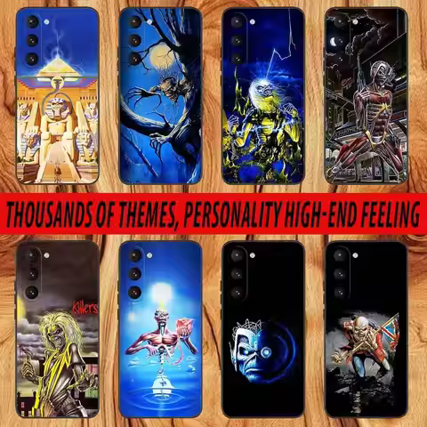 M-Maidens Band I-Irons Phone Case For Samsung S 25,24,23,22,30,21,10,9,Ultra,Plus,Lite,FE,4,5 G Blac