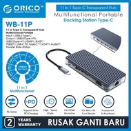 CODE B ORICO 11in1 Type C Hub USB 3.0 2.0 HDMI VGA Audio RJ45 TF SD - WB-11P