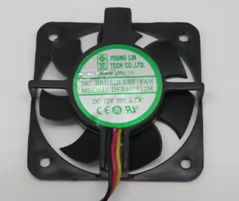 Original YOUNG LIN DFB401012M 4010 12V 0.7W 3-wire cooling fan