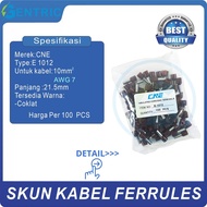 10mm Brown Ferrules InsulatedSkun E1012 BEST QUALITY