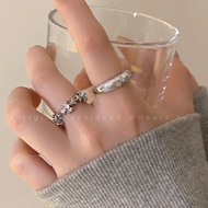 YY.Fashion Alloy Ring Decorated With Zircons Geometric Popular Fashion For Women J011