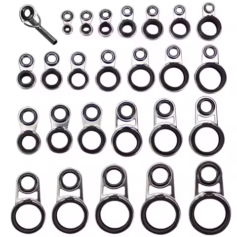 Rock Fishing Rod Guide Ring Guide Eye Top Rings Long Cast Telescopic Fishing Rods Line Cross Lot 3 P