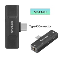 Saramonic SR-EA2 อะแดปเตอร์เสียง Lightning Type-C USB สำหรับสมาร์ทโฟนพีซี iPhone คอมพิวเตอร์ 3.5 มม.TRS/TRRS ไมโครโฟน
