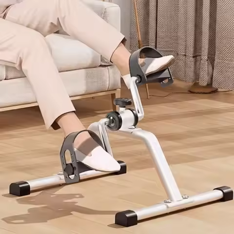 Foldable Exercise Bike Non-Slip Adjustable Leg Trainer LCD Display Portable Mini Exercise Bike Leg R