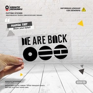 We Are Back Cutting Stickers - Waterproof Stickers, Motorcycle Car Helmet Variations, BTS K-Pop Acce