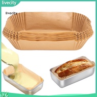 livecity|  Disposable Bread Tray Liner Non-stick Toast Tray Liner 100pcs Non-stick Bread Loaf Pan Li