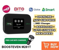 OPENLINE SMART Bro LTE-Advanced Pocket WiFi (BOOSTEVEN M281T) with FREE Car Charger