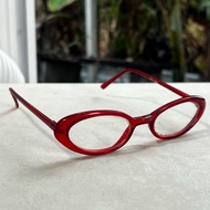 Vintage Fashion Glasses 90s Work New Old 20 Years No Production Free Size Thai People Imported Produ