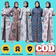 ⚜ Baju Gamis Batik Wanita Dewasa Jumbo Modern Terbaru Kombinasi