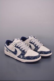 Louis Vuitton Dunk Low 男款牛仔布休閒鞋