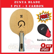 ZUNYA 5 PLY WOOD+2 CARBON TABLE TENNIS BLADE