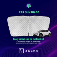 ZEEKR 7x Custom Fit Sunshade, 6-layer thickened insulation material, UV PROTECT Car Sunshade, Front 