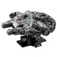 DIY 1579PCS สีดํา Millennium Falcon มีดโกนรุ่น Dark ยานอวกาศอาคารบล็อกของเล่นเด็กของขวัญ