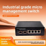 Industrial Grade Managed Type Concentrating Type Gigabit Ring Network Fiber Optic Switch 2SFP+4RJ45/