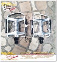 PEDAL MTB UNION AS BESAR ALLOY BEARING SILVER Sepeda MTB BMX
