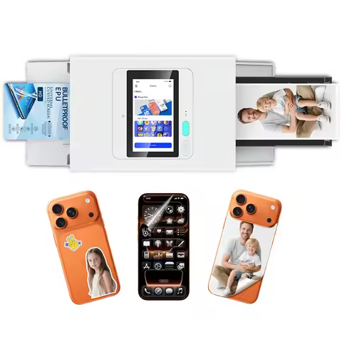 All-in-One Thermal Dye-Sublimation Photo Printer Cutting Machine for Mobile Phone Skin Sticker Scree