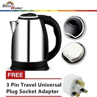 Electric Automatic Cut Off Jug Stainless Steel Kettle 2L amintheshop