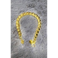 24k gold plated 24k gold rice bracelet