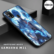 Softcase Glass Kaca SAMSUNG M31 - [SBR-001] - Case SAMSUNG M31 - Kesing SAMSUNG M31  - Kesing - Case