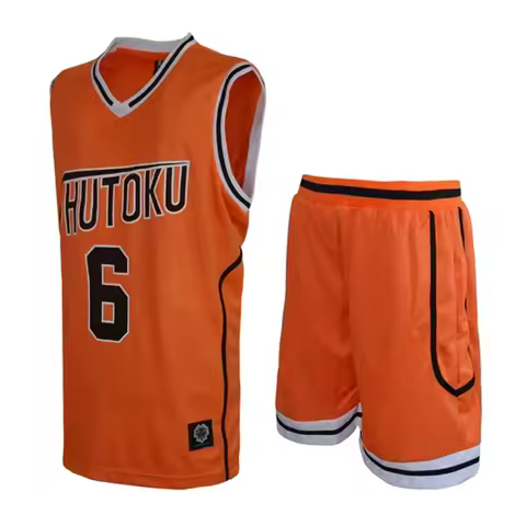 Anime Kuroko Basketball Basuke Cosplay Shutoku School Uniforms Midorima Shintaro 6 Jersey Set Sports