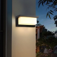โมเดิร์น Minimalist LED กลางแจ้ง/โคมไฟติดผนังในร่มพลาสติก Porch Light รั้วสวน Street ภายนอกโคมไฟติดผ